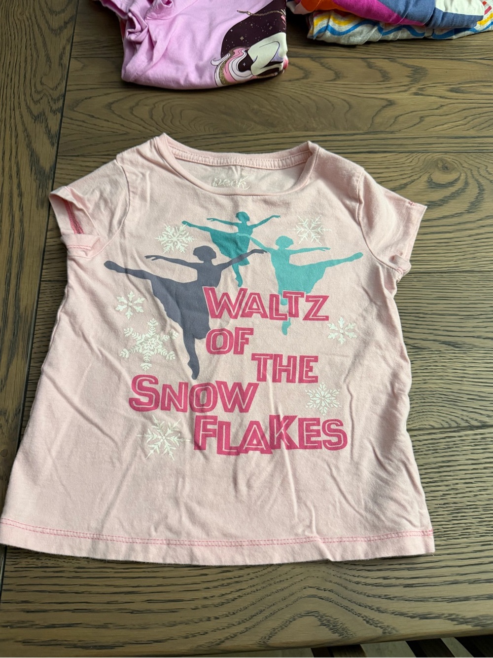 Pink 'Waltz of the Snow Flakes' Graphic Tee